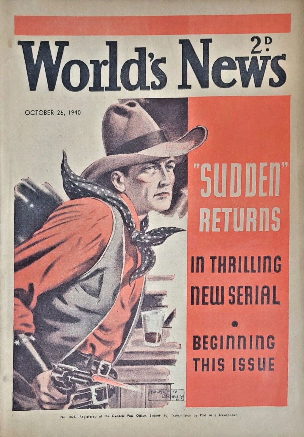World's News (ANL, 1936 series) #2029 (26 October 1940)