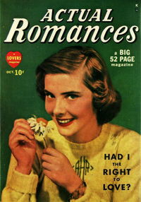 Actual Romances (Atlas [Marvel], 1949 series) #1 (October 1949)