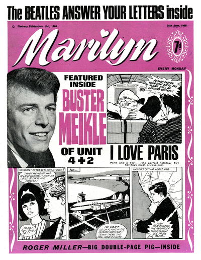 Marilyn (Fleetway, 1959? series) 26 June 1965 26 June 1965