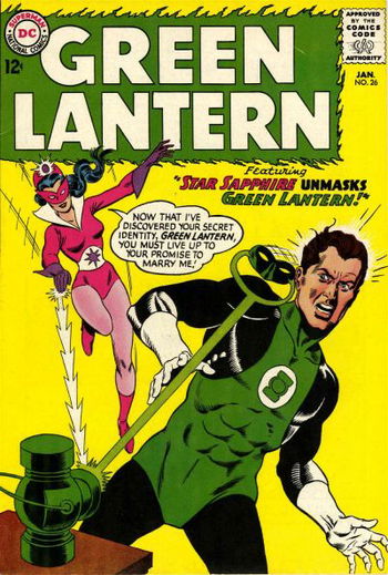 Star Sapphire Unmasks Green Lantern!