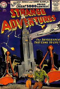 Strange Adventures (DC, 1950 series)  #72 (September 1956) — The Skyscraper That Came to Life!