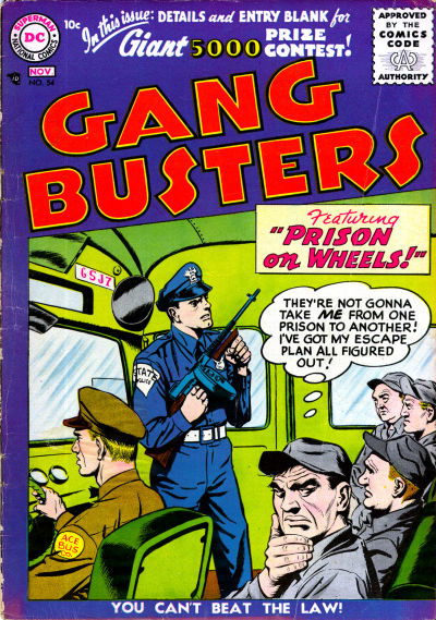 Gang Busters (DC, 1947 series) #54 October-November 1956