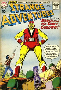 Strange Adventures (DC, 1950 series)  #122 (November 1960) — Untitled [David and the Space-Goliath!]