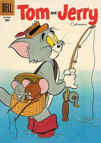 Tom & Jerry Comics (Dell, 1949 series)  #146 (September 1956) — Untitled [Fishing Stowaways]