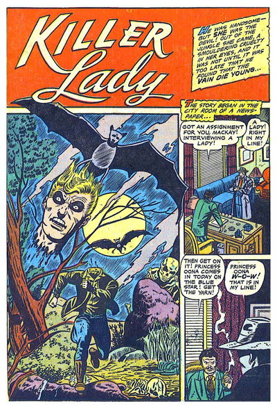 Killer Lady (<span class="fw-500">Voodoo</span>  #6 (February 1953)), page 1