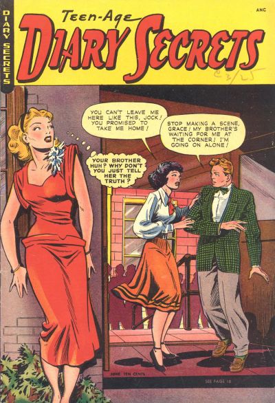 Blue Ribbon Comics (St. John, 1949 series) #4 — Teen-Age Diary Secrets (June 1949)