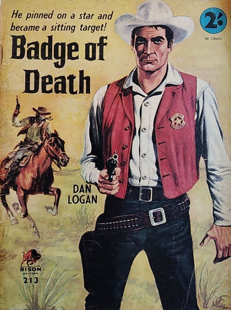 Bison Western (Cleveland, 1960? series) #213 — Badge of Death ([January 1966?])