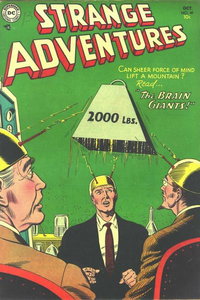 Strange Adventures (DC, 1950 series)  #49 (October 1954) — The Brain Giants!