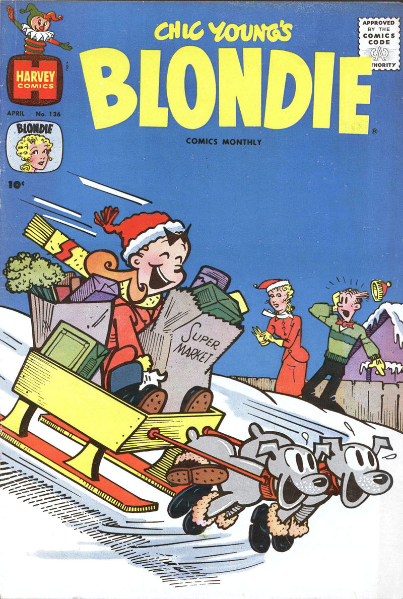 Blondie Comics Monthly (Harvey, 1950 series) #136 (April 1960)