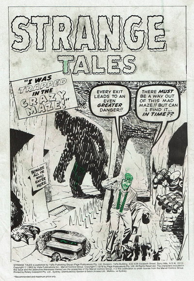 Strange Tales (Yaffa/Page, 1978 series)  #1 ([June 1978?]) — Strange Tales