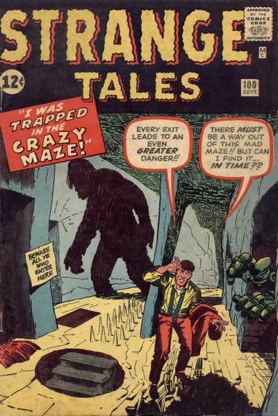 Strange Tales (Marvel, 1951 series) #100 September 1962