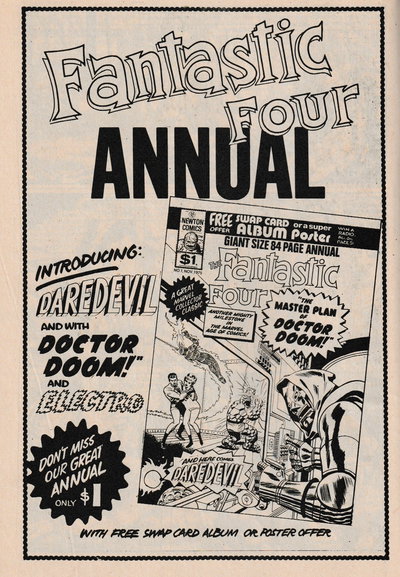 Tales of Horror Dracula (Newton, 1975 series)  #9 (29 November 1975) — Fanatstic Four Annual