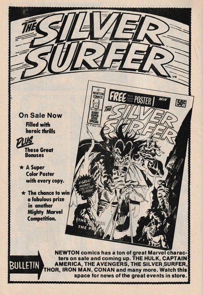 Tales of Horror Dracula (Newton, 1975 series)  #9 (29 November 1975) — The Silver Surfer