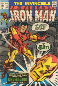 Iron Man (Marvel, 1968 series)  #21 (January 1970)