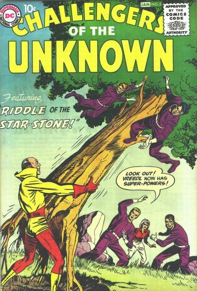 Challengers of the Unknown (DC, 1958 series) #5 (December 1958-January 1959)
