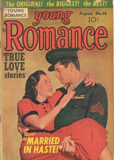 Young Romance (Prize, 1947 series) v4#12 (36) (August 1951)