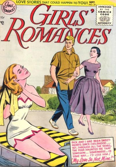Girls' Romances (DC, 1950 series) #34 (August-September 1955)