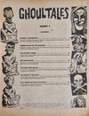 Ghoul Tales (Yaffa/Page, 1976 series) #4 — Ghoul Tales Number 4 Contents (page 1)