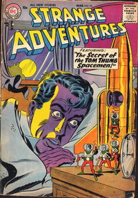 Strange Adventures (DC, 1950 series)  #78 (March 1957) — The Secret of the Tom Thumb Spacemen!