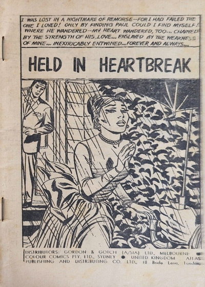 Twin Hearts (Colour Comics, 1958 series)  #27 ([March 1960?]) — Held in Heartbreak