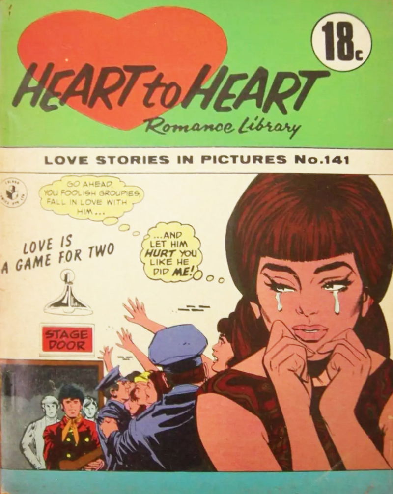 Heart to Heart Romance Library (Colour Comics, 1958 series) #141 ([February 1970?])