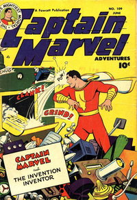 Captain Marvel Adventures (Fawcett, 1941 series)  #109 (June 1950) — The Invention Inventor
