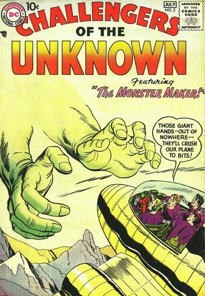 Challengers of the Unknown (DC, 1958 series) #2 (June-July 1958)