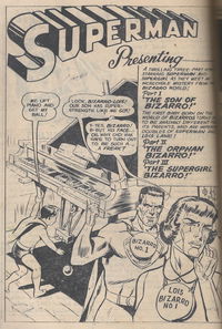 Superman Supacomic (Colour Comics, 1959 series) #18 — Th Son of Bizarro! Part I