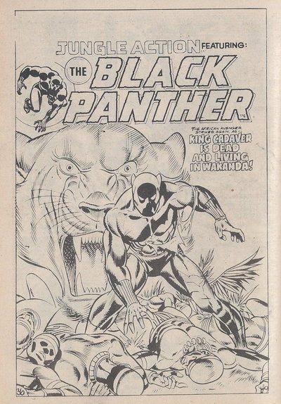 Jungle Action Featuring: The Black Panther (Yaffa/Page, 1982 series) [nn] ([May 1982?]) — King Cadaver is Dead and Living in Wakanda!