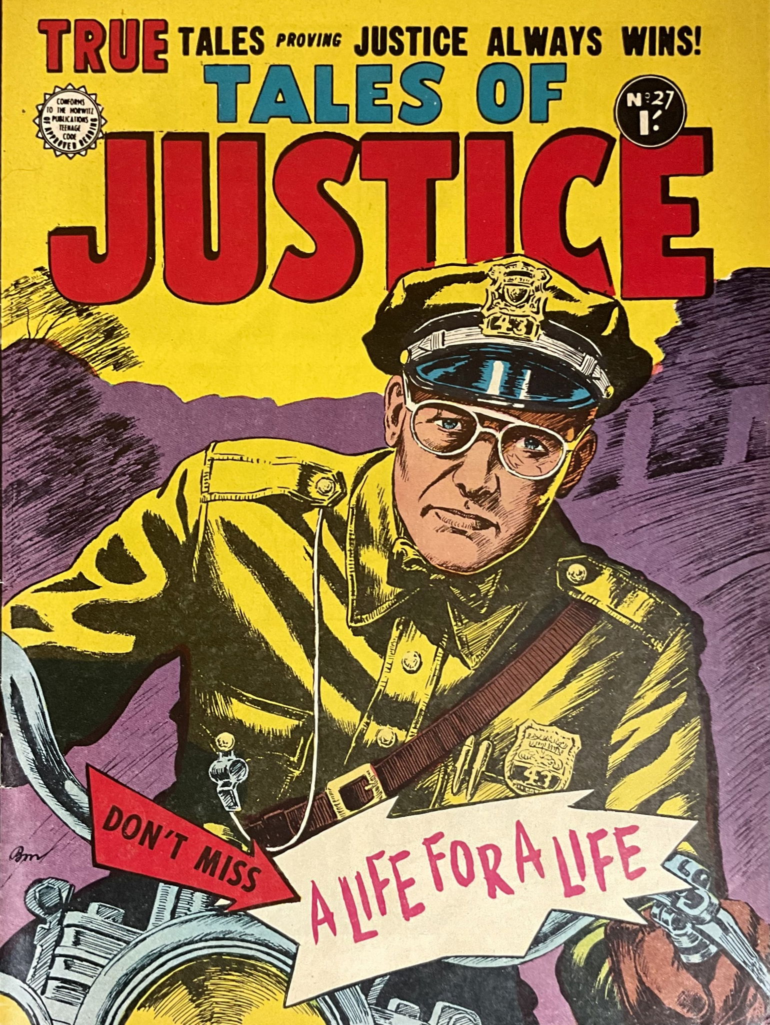 Tales of Justice (Horwitz, 1957 series) #27 ([April 1959?])