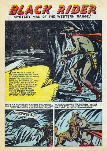 Black Rider (Marvel, 1950 series) #19 — The Fangs of the Mad Wolf (page 1)