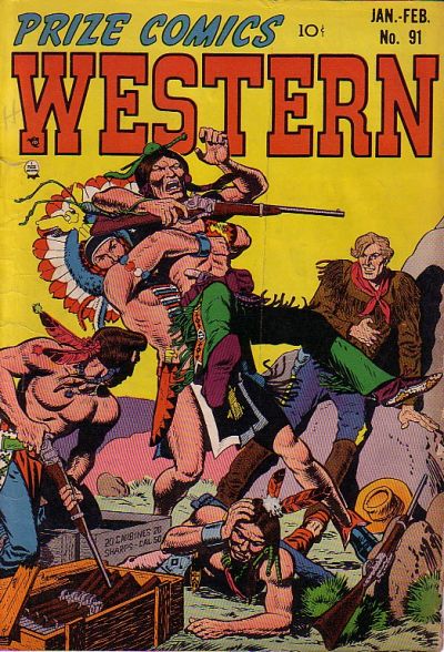 Prize Comics Western (Prize, 1948 series) v10#6 (91) (January-February 1952)
