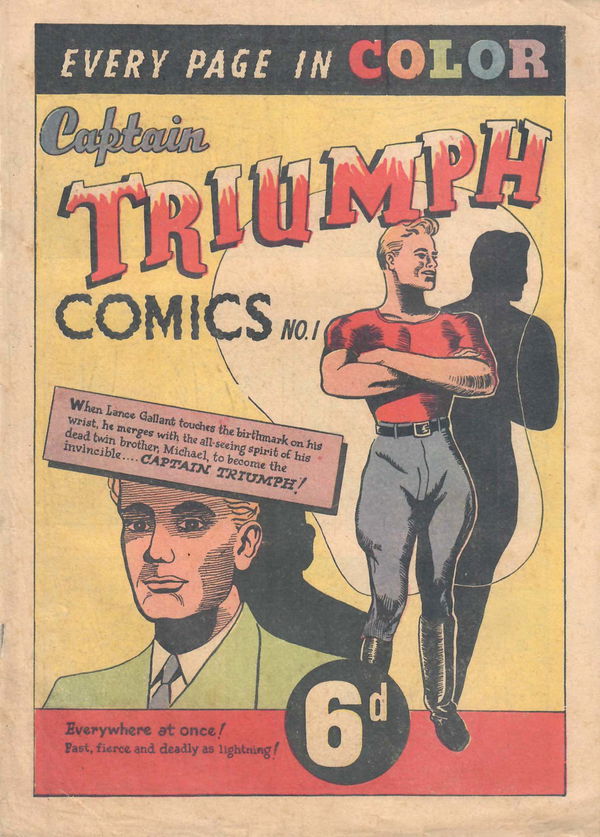 Captain Triumph Comics (KGM, 1947 series) #1 [February 1947?]