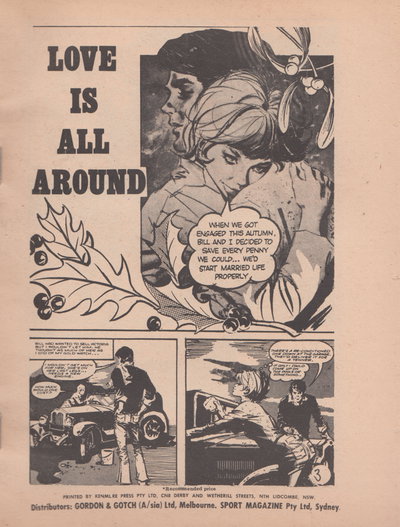 Romantic Dreams Library (Sport Magazine, 1970? series)  #12 ([May 1973?]) — Love is All Around