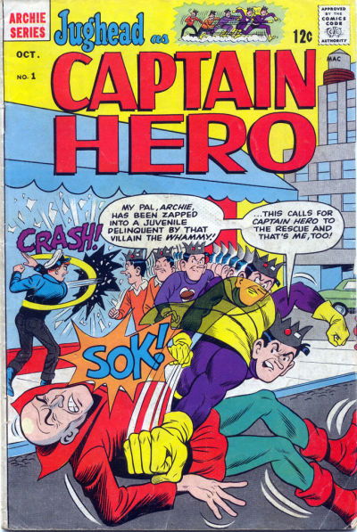 Jughead as Captain Hero (Archie, 1966 series) #1 October 1966