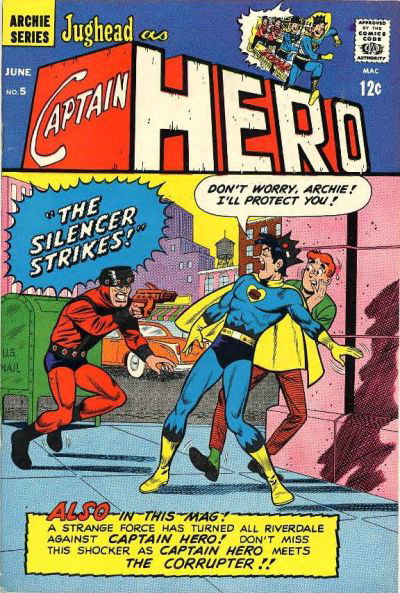 Jughead as Captain Hero (Archie, 1966 series) #5 June 1967