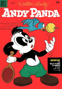Walter Lantz Andy Panda (Dell, 1952 series)  #31 (August-October 1955) — Untitled [Tennis Ball]