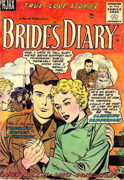Bride's Diary (Farrell, 1955? series) #7 (November 1955)