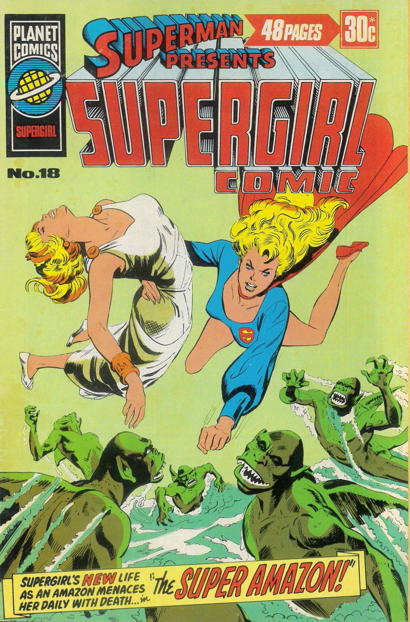 Superman Presents Supergirl Comic (KG Murray, 1973 series) #18 ([February 1976?])