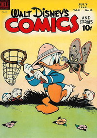 Walt Disney's Comics and Stories (Dell, 1940 series)  v8#10 (94) (July 1948) — Untitled [Butterfly-Hunting]