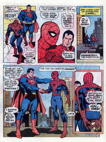 Superman vs. the Amazing Spider-Man (Marvel/DC, 1976)  — Chapter 2: When Heroes Clash! (page 14)