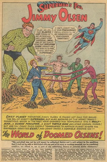 Superman's Pal, Jimmy Olsen (DC, 1954 series) #72 — The World of Doomed Olsens! (page 1)