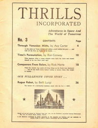 Thrills Incorporated (AGP, 1950 series) #3 — No. 3 Contents (page 1)