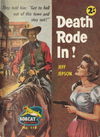 Bobcat Western (Cleveland, 1960? series) #118 — Death Rode In! ([November 1960?])