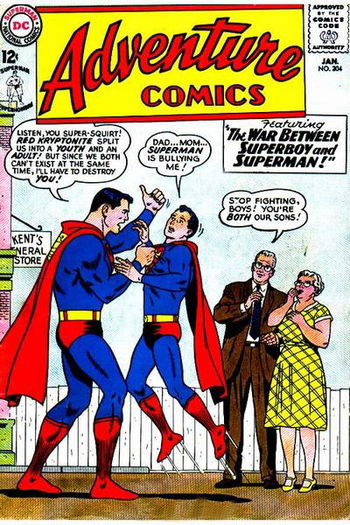 The War Between Superboy and Superman!