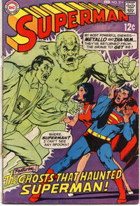 Superman (DC, 1939 series)  #214 (February 1969) — The Ghosts That Haunted Superman!