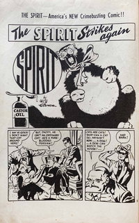 The Spirit (Transport, 1953 series)  #8 ([November 1953?]) — Untitled [The Uncanny Cat]