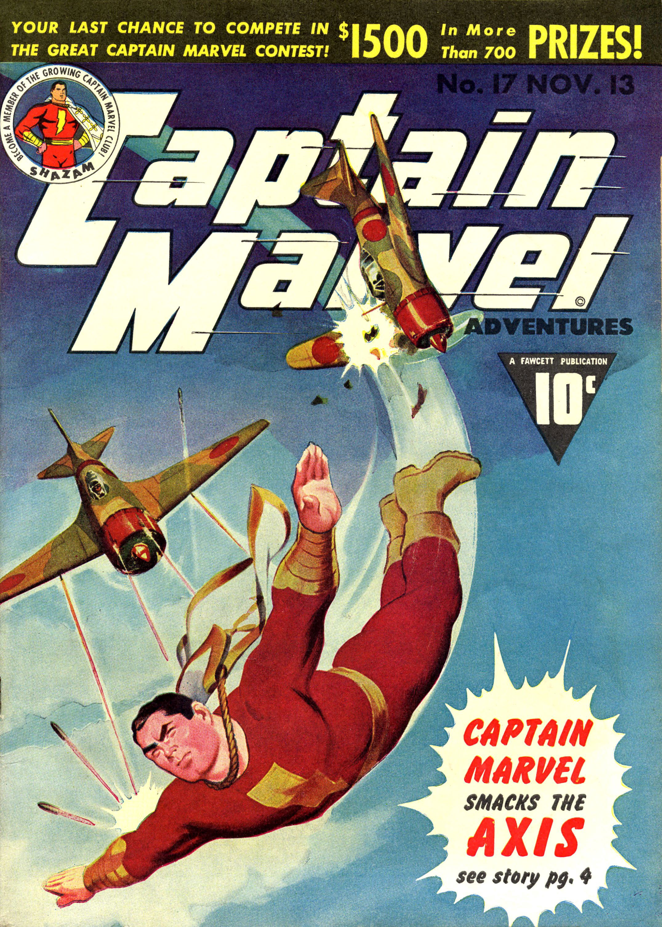 Captain Marvel Adventures (Fawcett, 1941 series) #17 (November 13, 1942)