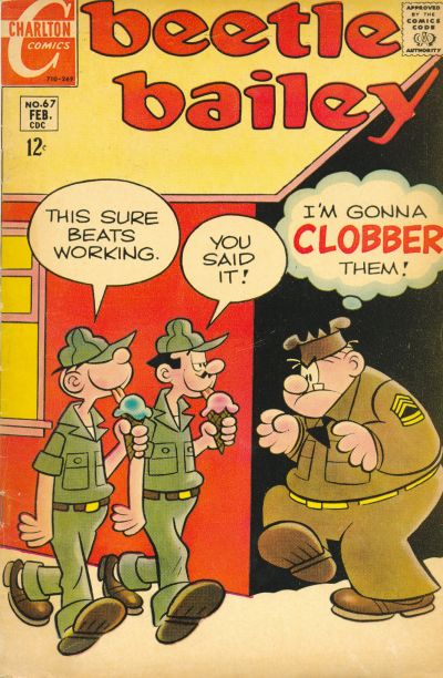 Beetle Bailey (Charlton, 1969 series) #67 (February 1969)