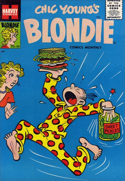 Blondie Comics Monthly (Harvey, 1950 series) #86 (January 1956)